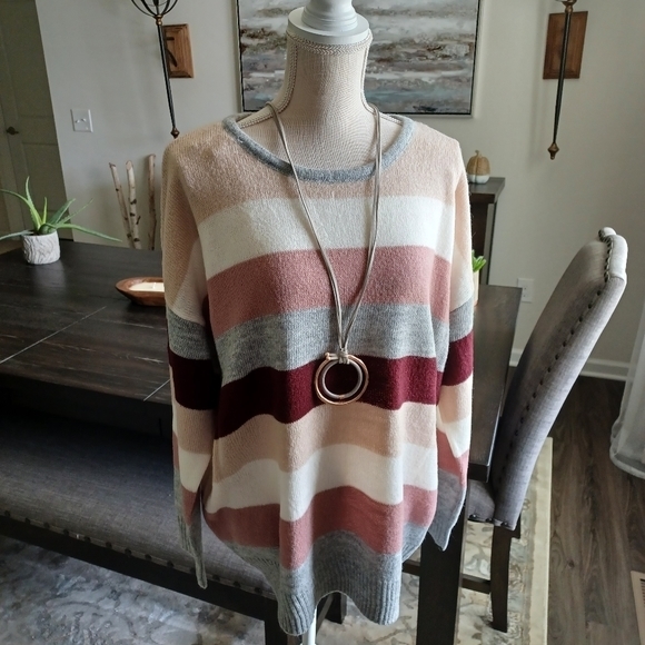 Andree by Unit Multi Striped Sweater - Picture 3 of 3